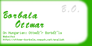 borbala ottmar business card